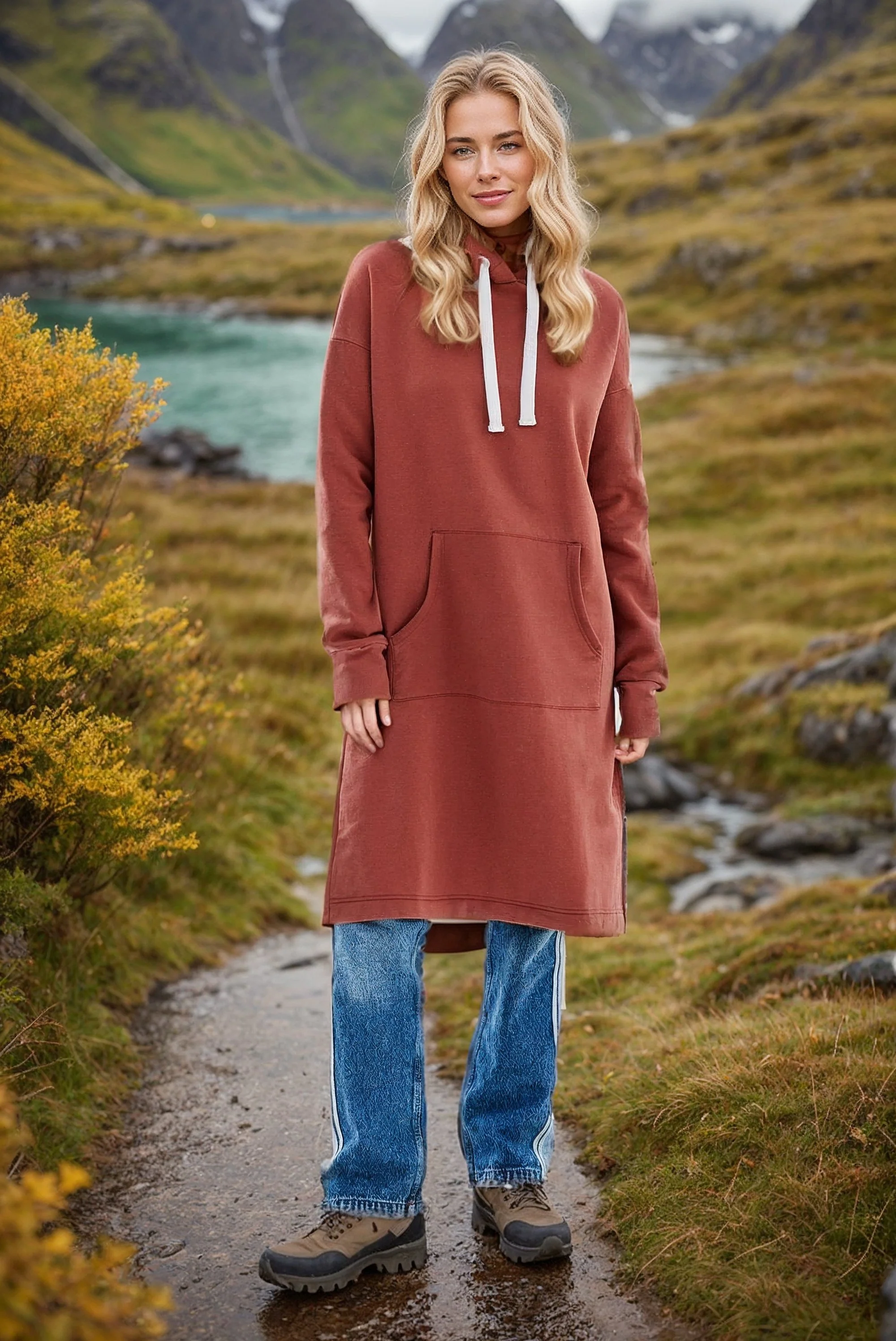 Bluza longline Desert Sands - Image 13