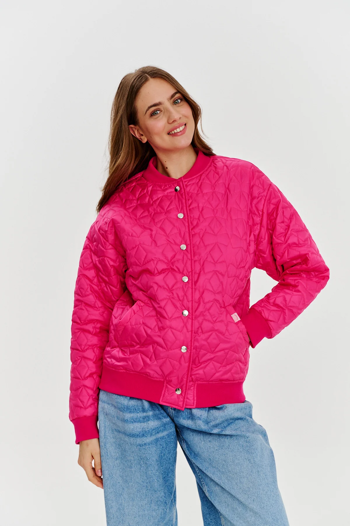 Bomberka pikowana Pink Gravity - Image 7