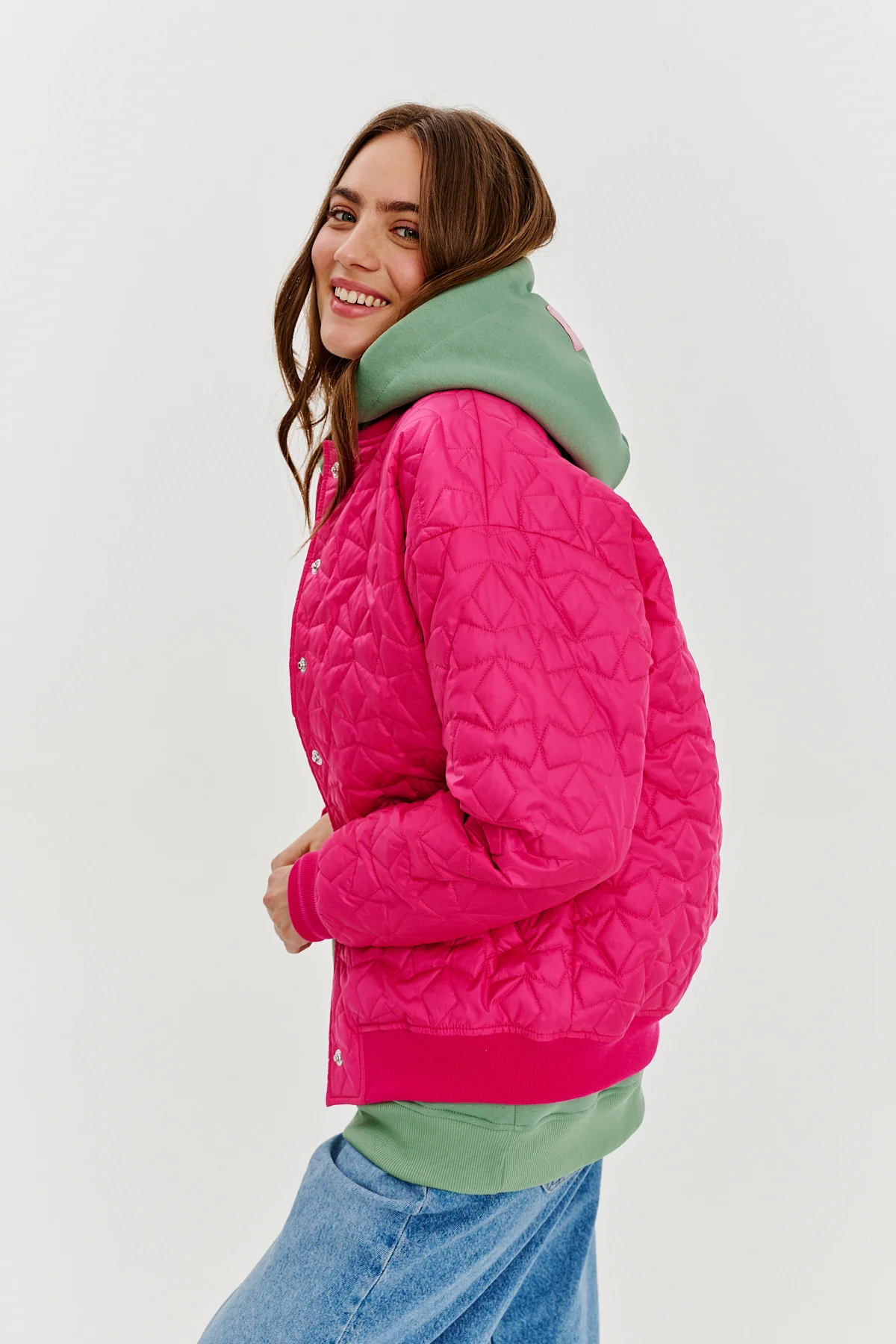 Bomberka pikowana Pink Gravity - Image 8