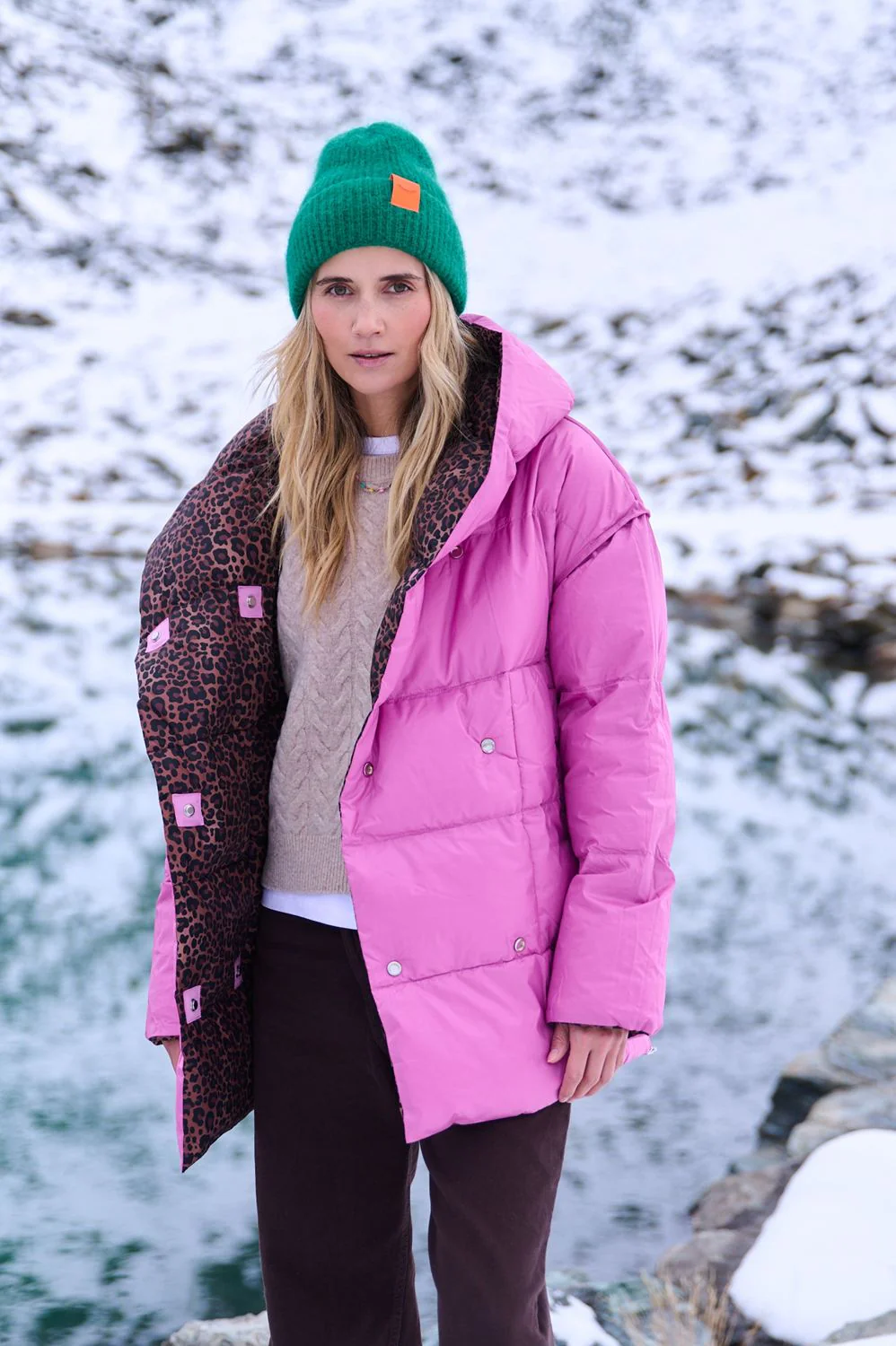Dwustronna kurtka zimowa Alaska Pink Panther - Image 9