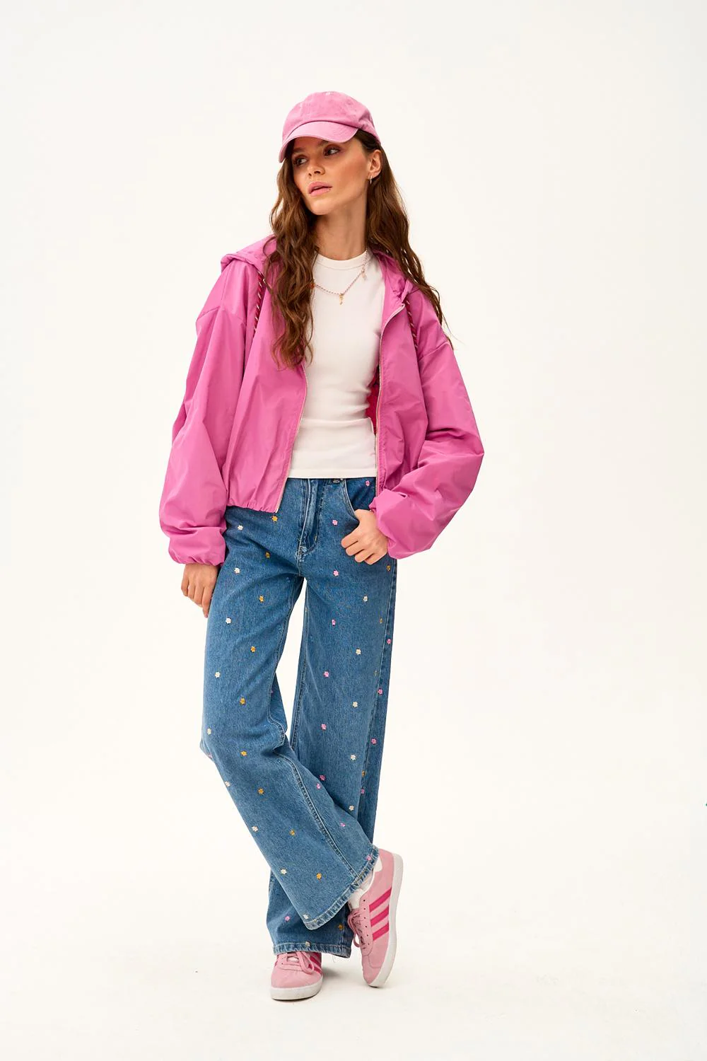 Krótka parka z kapturem Dahlia Crush - Image 4