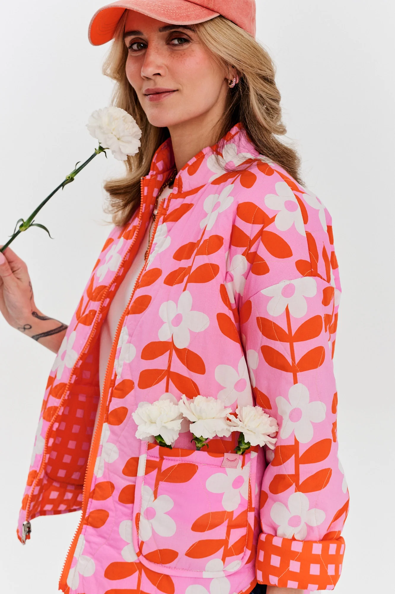 Kurtka dwustronna Peachy Bloom - Image 3