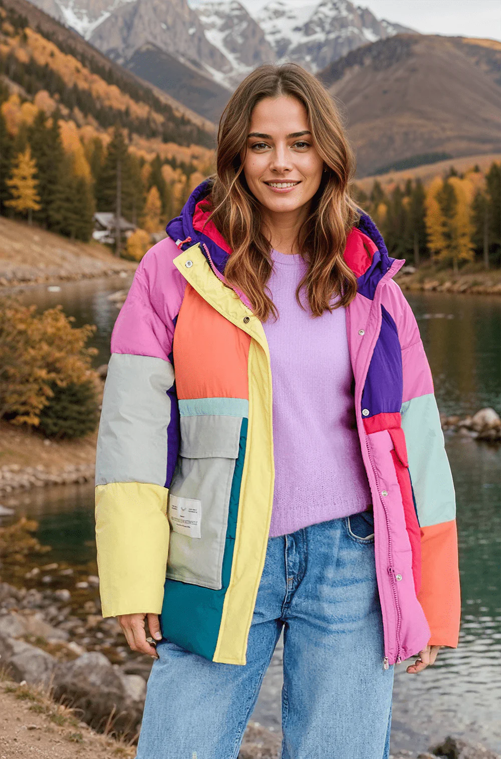 Kurtka zimowa Tromso Colorblock - Image 3