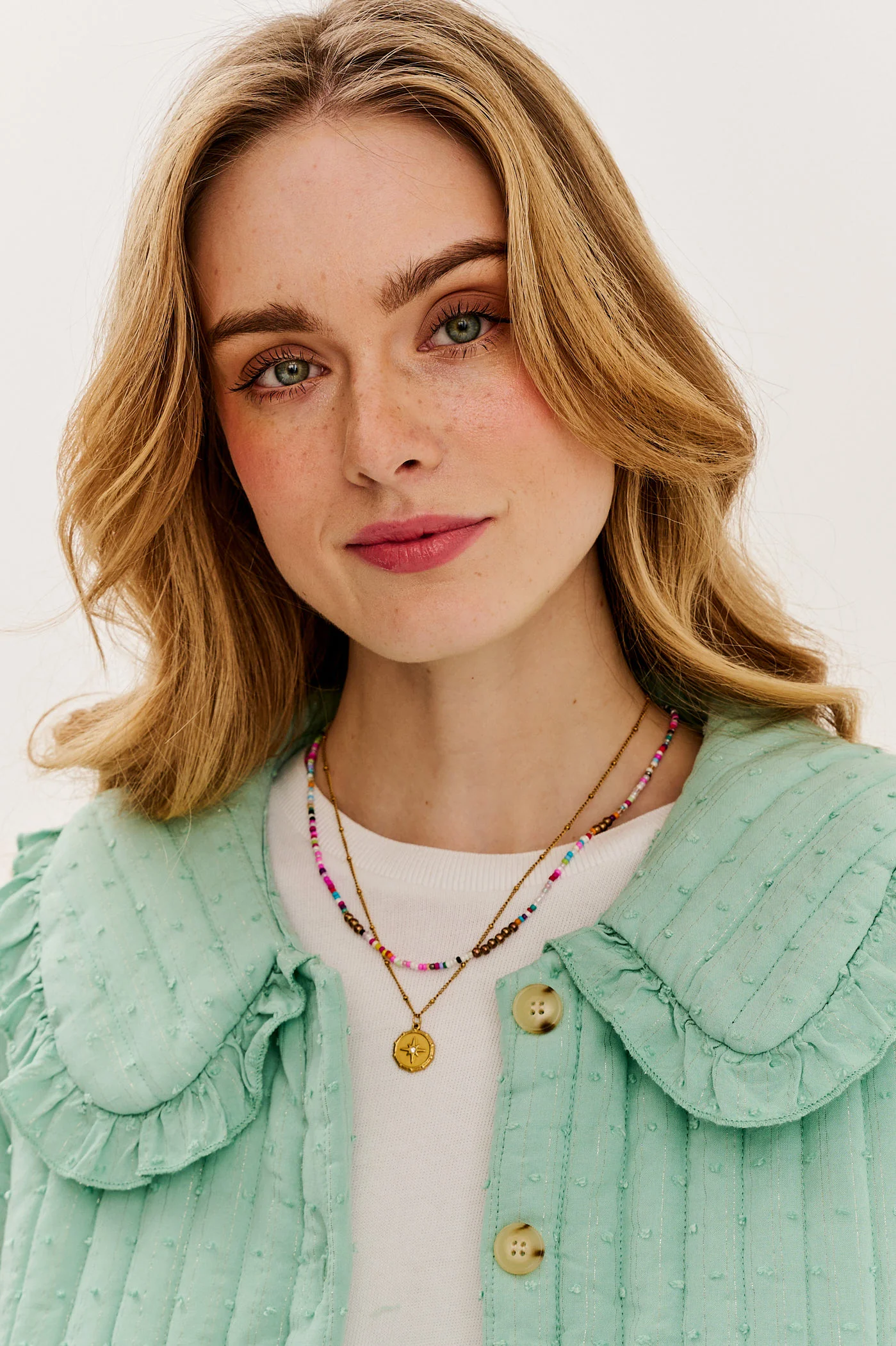 Lekka kurtka pikowana Pistachio Blush - Image 11
