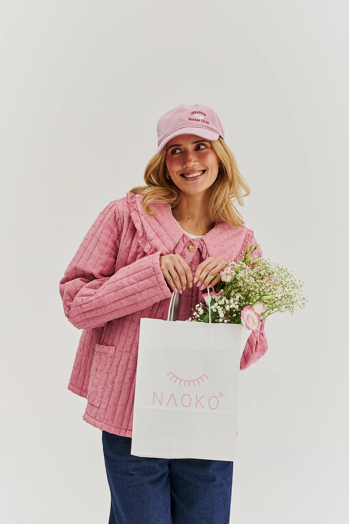 Lekka kurtka pikowana Rosy Blush - Image 11