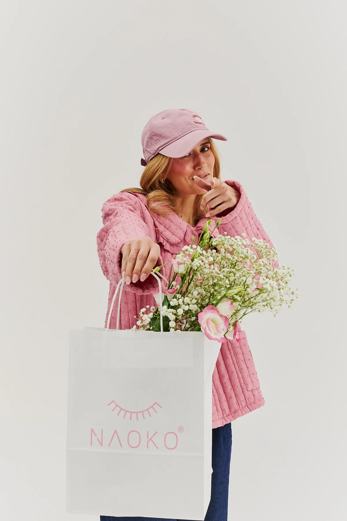 Lekka kurtka pikowana Rosy Blush - Image 12