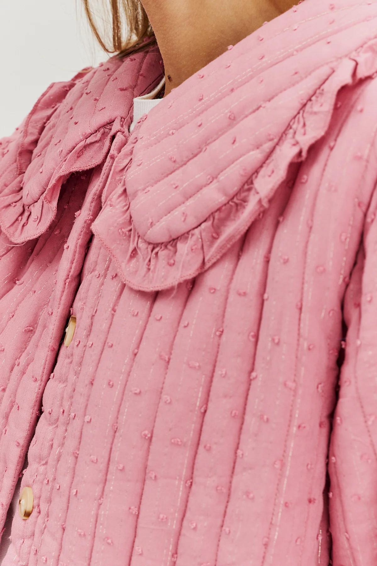 Lekka kurtka pikowana Rosy Blush - Image 17