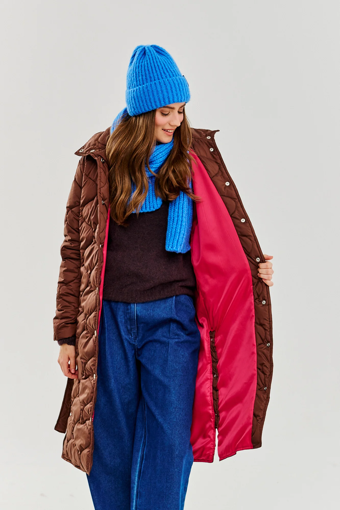 Płaszcz pikowany Caramel Wave - Image 13