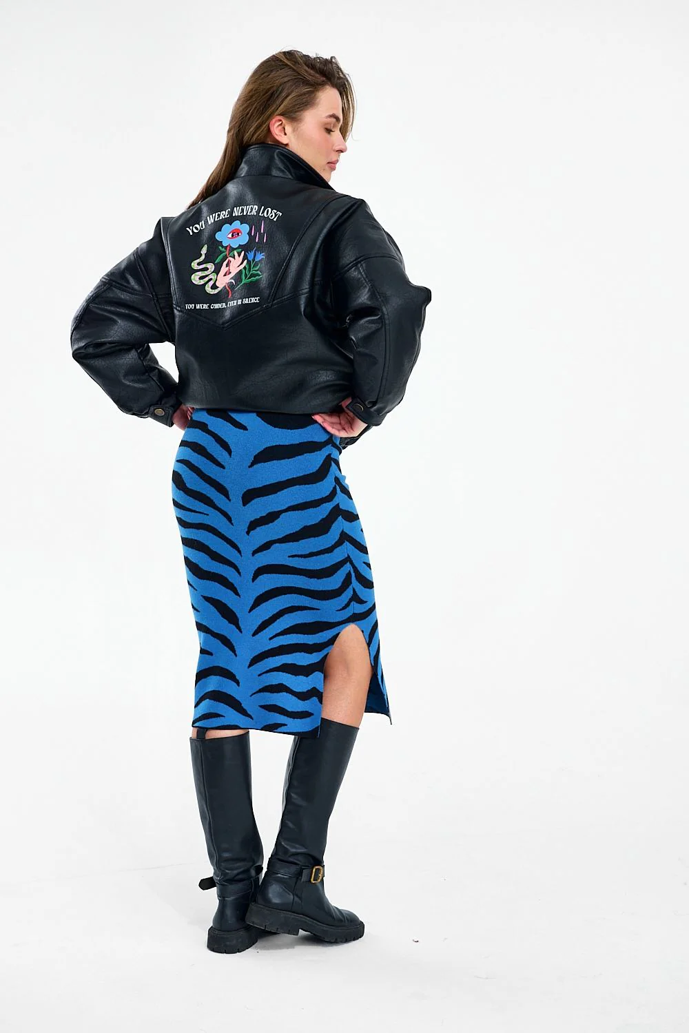 Spódnica dzianinowa Blue Rebel - Image 7