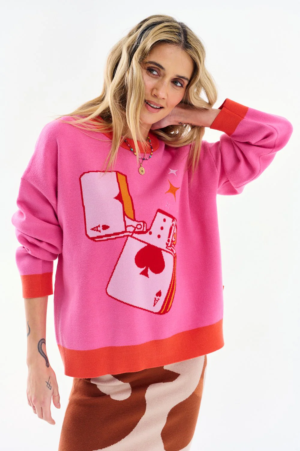 Sweter Heart on Fire