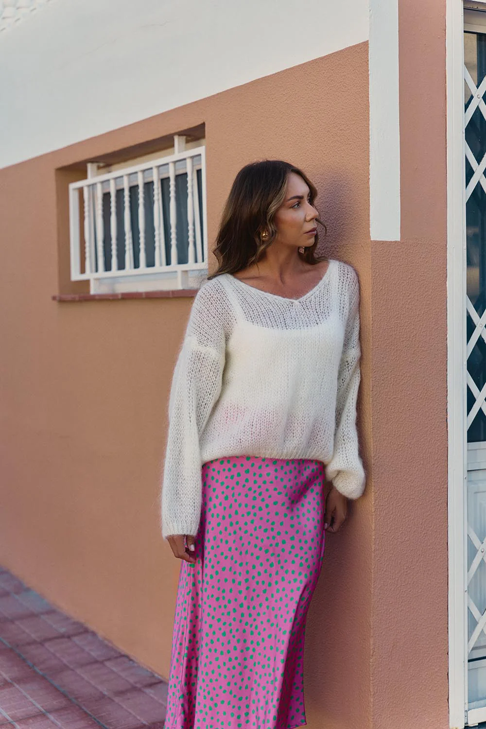 Sweter moherowy Ivory Echo - Image 11