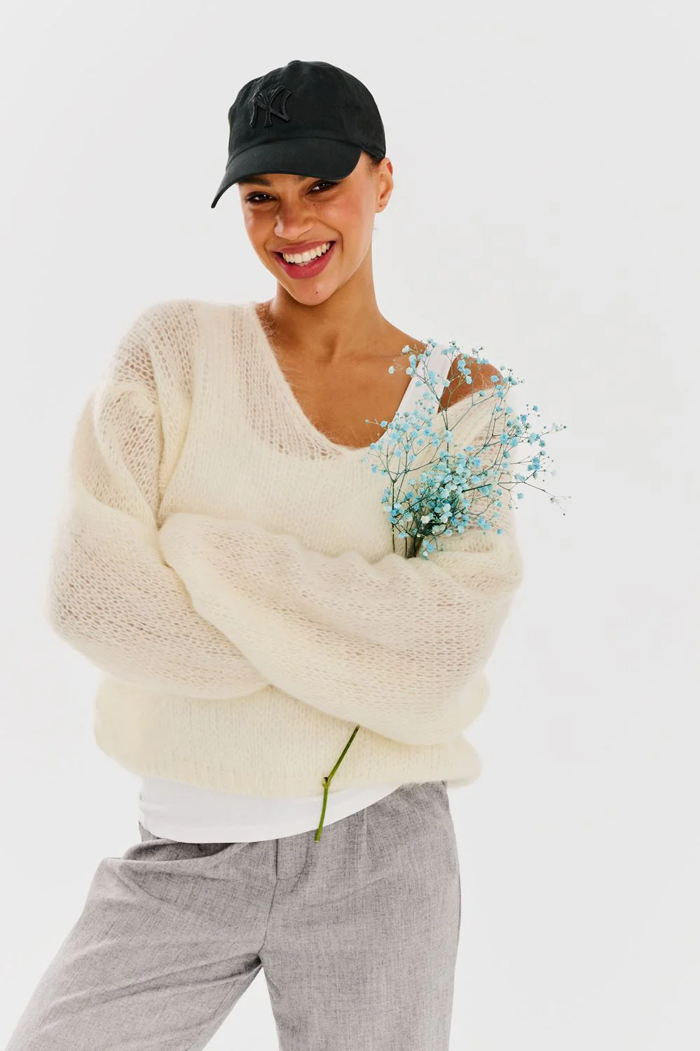 Sweter moherowy Ivory Echo - Image 19