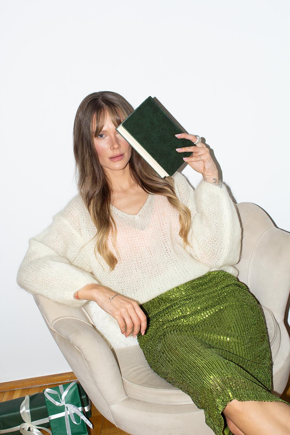 Sweter moherowy Ivory Echo - Image 2
