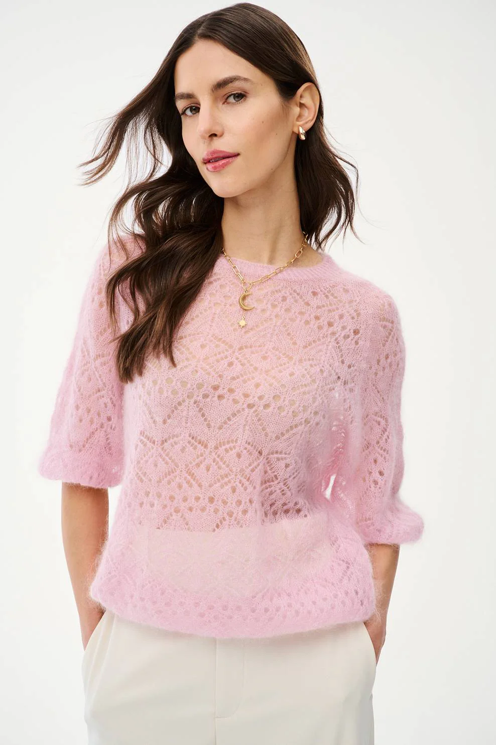 Sweter z moherem Rosebeam
