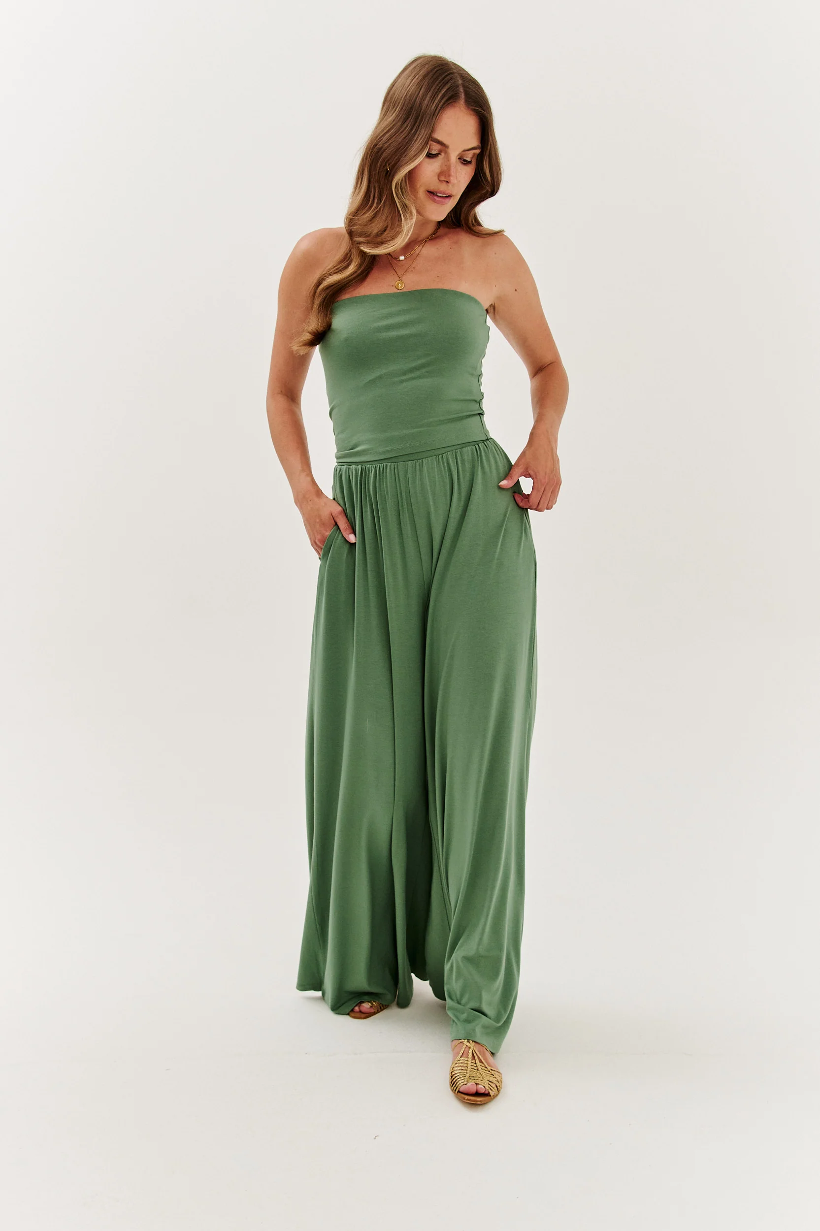 Szerokie spodnie Mint Breeze - Image 15
